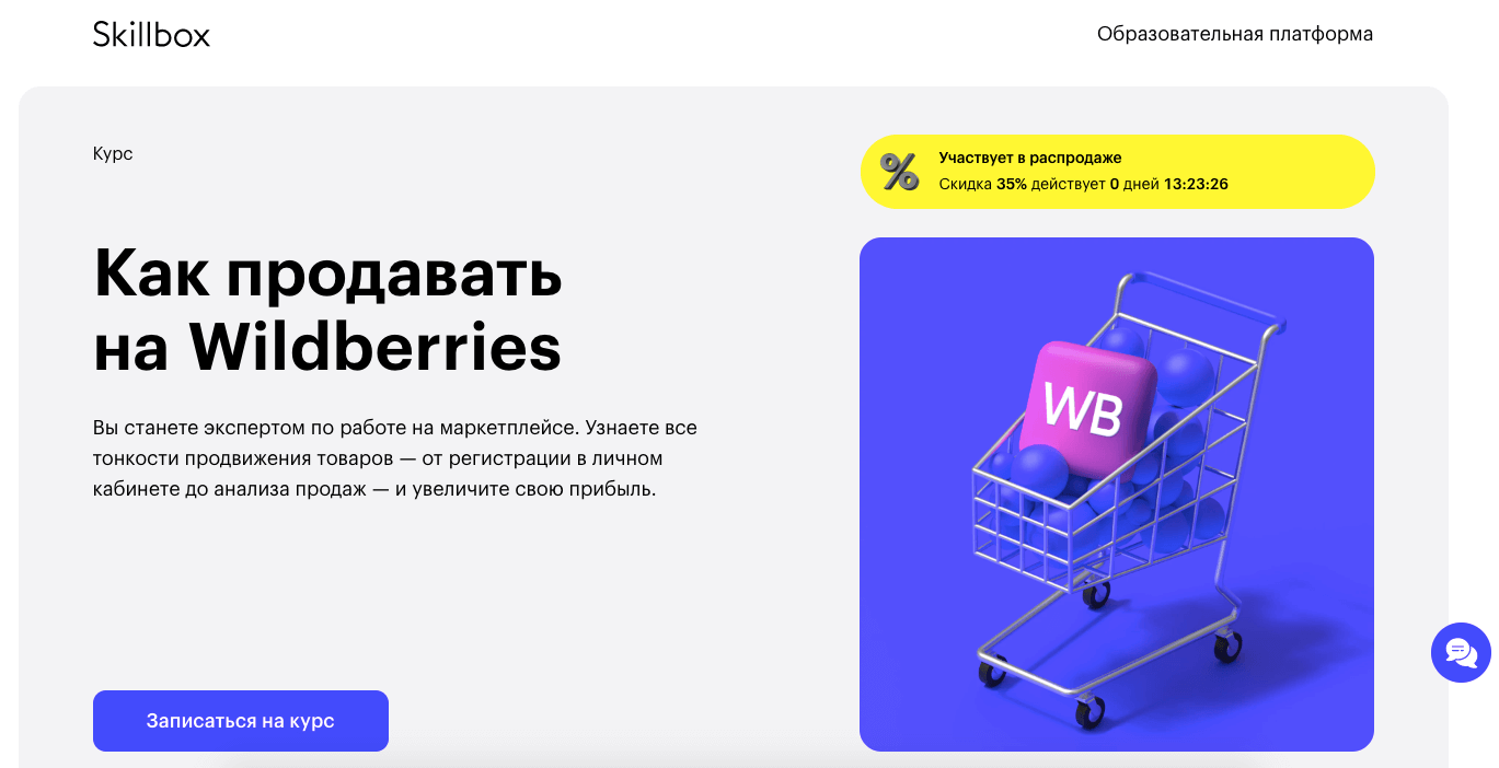 Курс по WildBerries от Skillbox